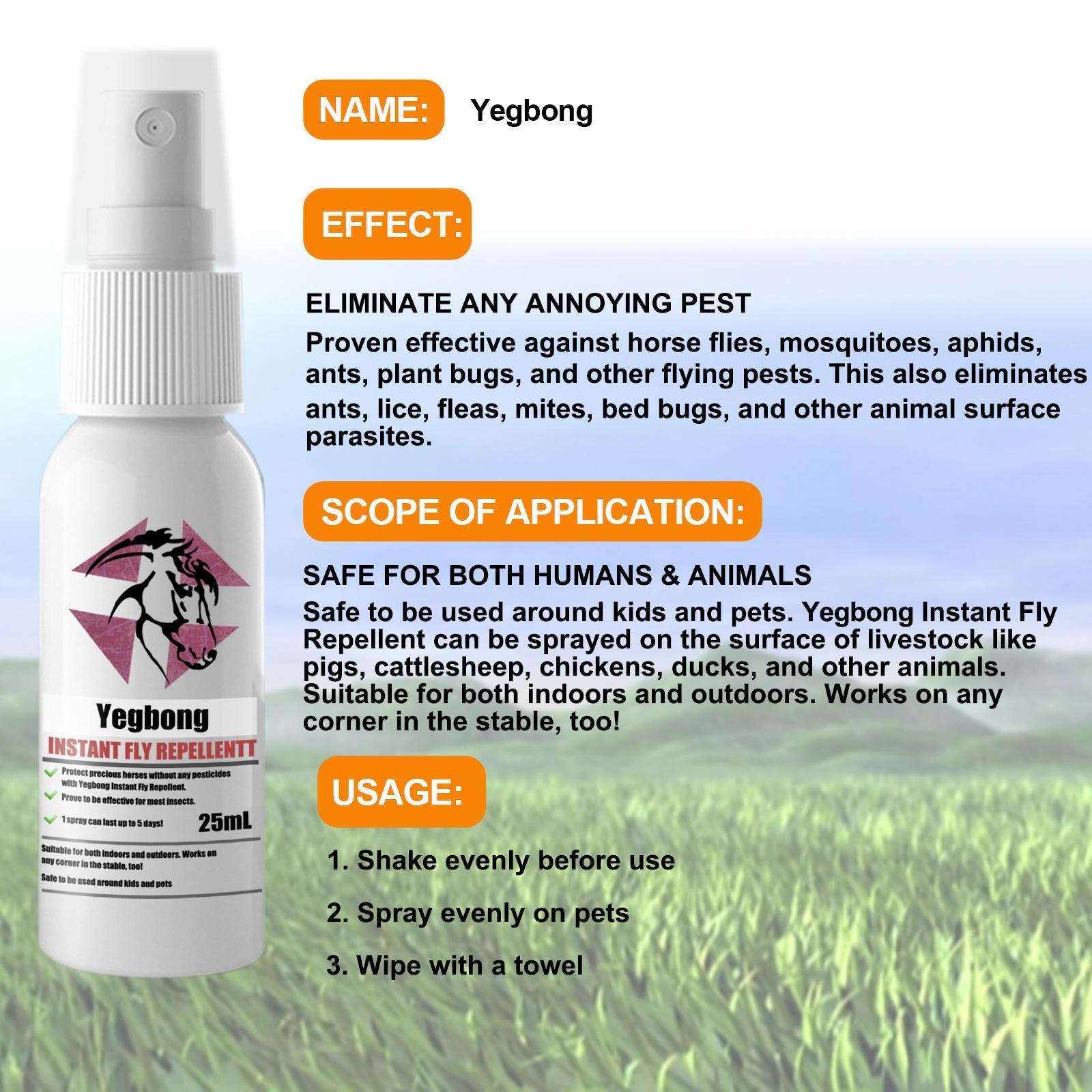 Yegebang Pet Care: Deworming, Flea & Tick Removal, and Itching Relief Spray for Cats & Dogs