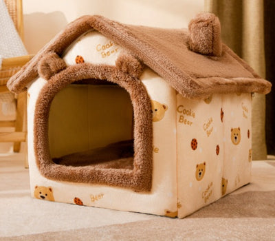Self-Warming Plush Pet Bed