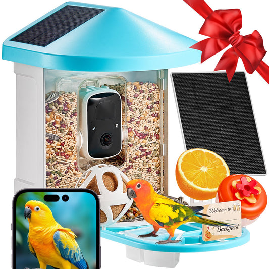 Smart Bird Feeder with Camera – Solar Powered AI Bird Identification