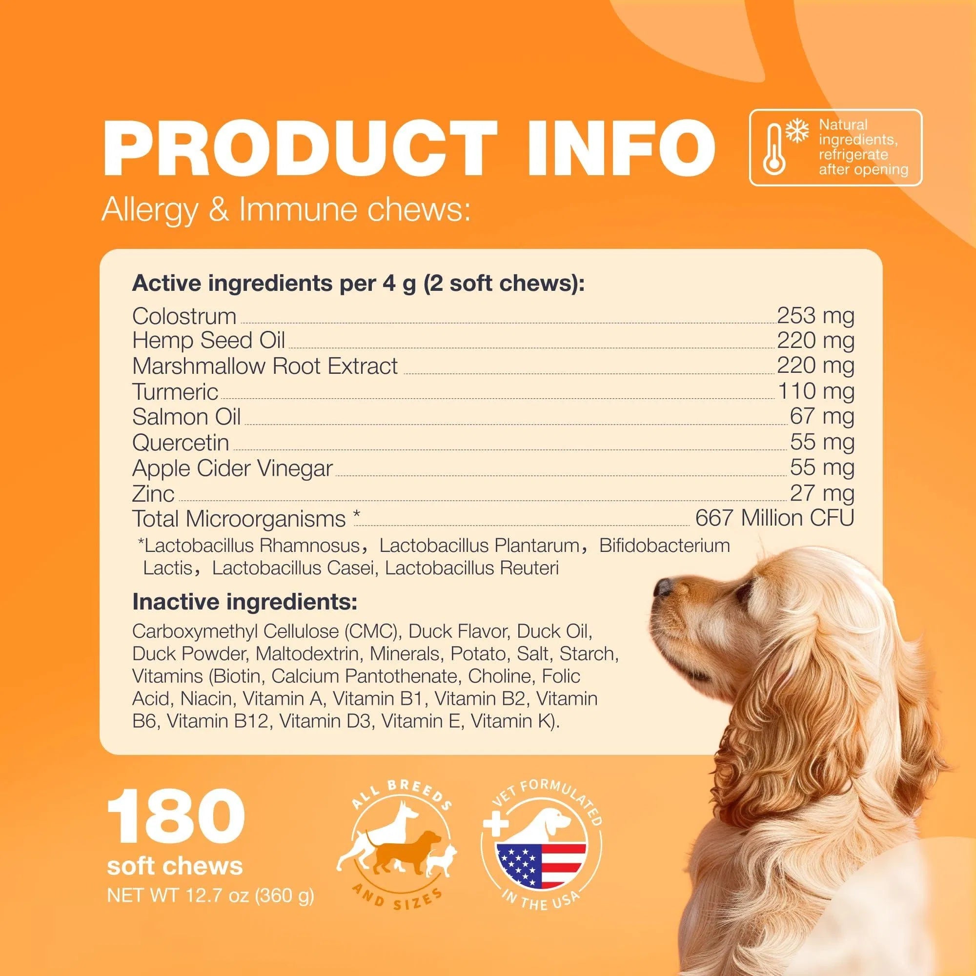 Chewia Dog Allergy Relief Chews – Anti-Itch, Skin & Immune Support for Seasonal Allergies