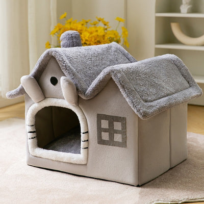 Self-Warming Plush Pet Bed