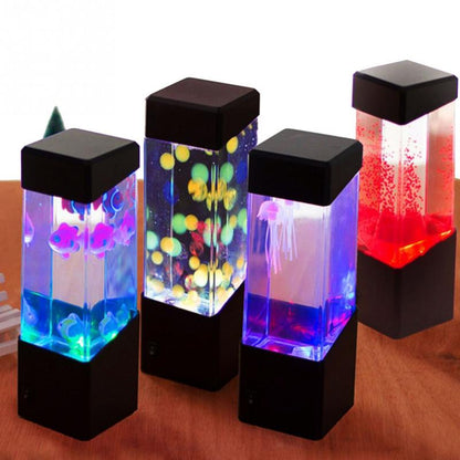 LED Jellyfish Night Light – Color Changing Aquarium Lamp