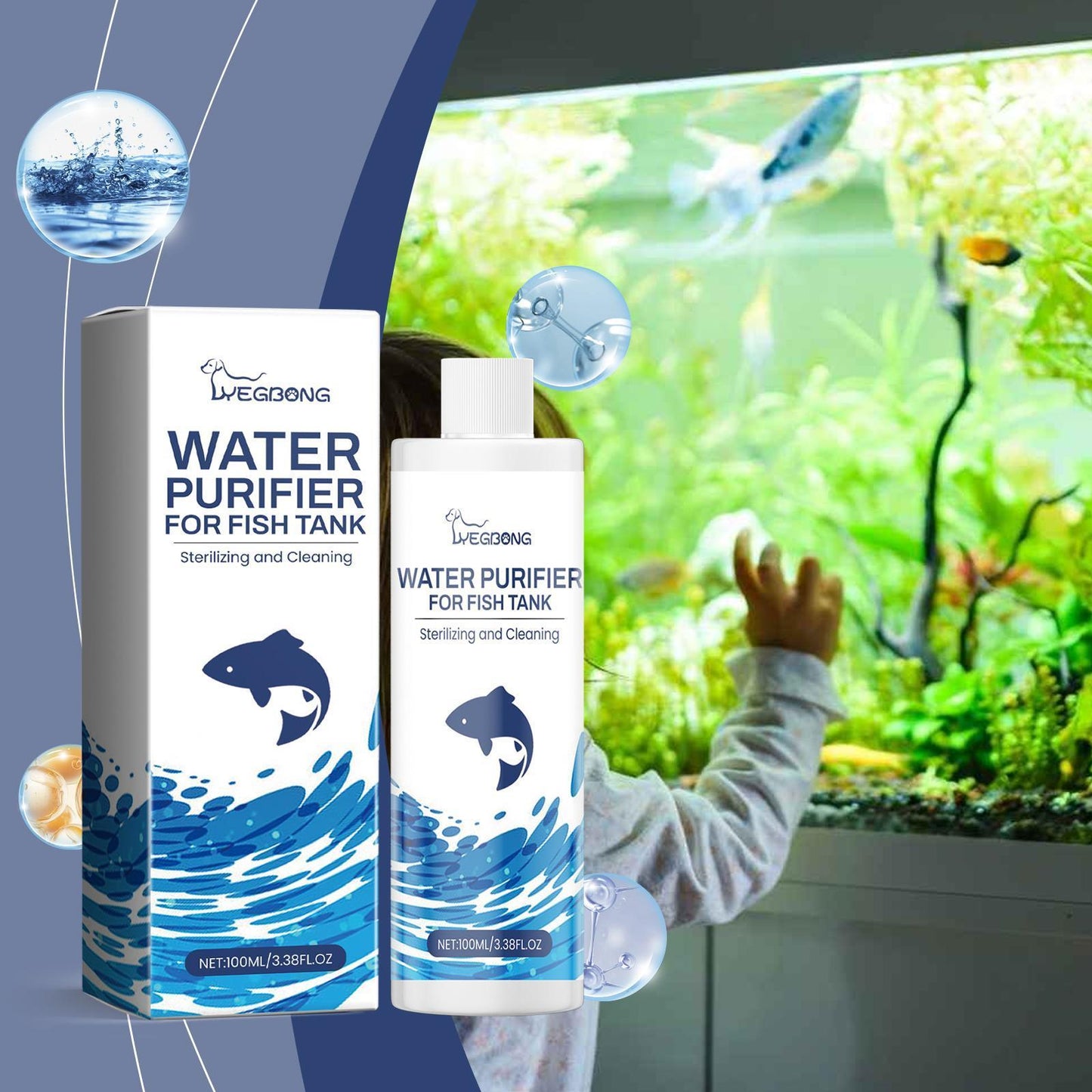 Aquarium Water Clarifier – Fish Tank Water Cleaner & Purifier