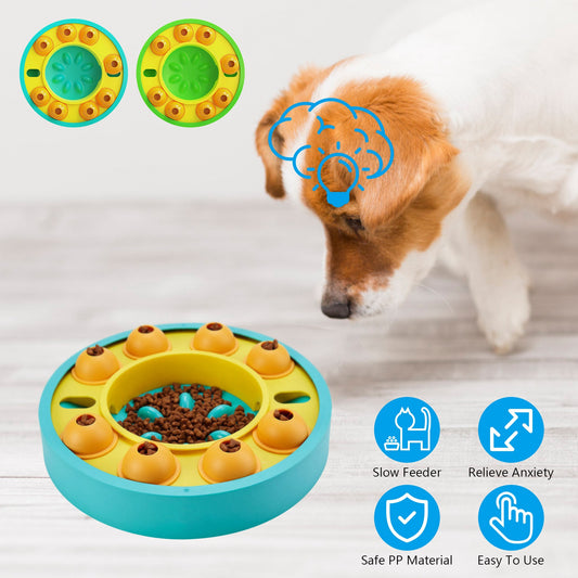 Dog Puzzle Feeder – Interactive Slow Feeding Treat Toy for Mental Enrichment