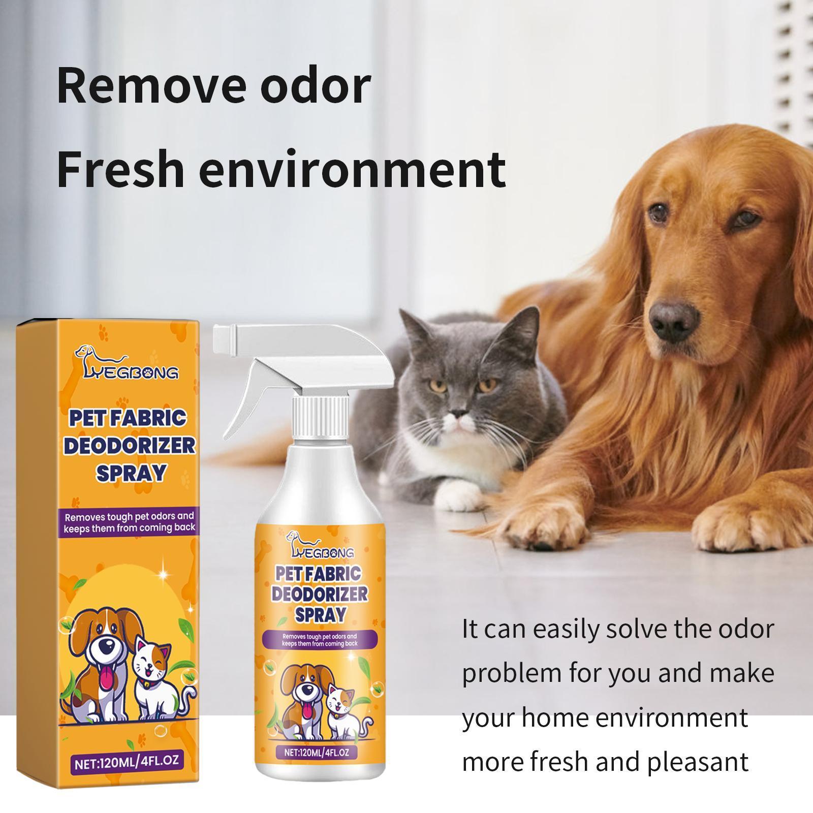 Yegebang Pet Fabric Deodorizer Spray – Long-Lasting Indoor Air Freshener & Odor Eliminator for Homes with Pets