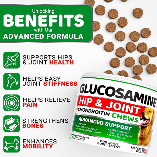 Dog Hip & Joint Chews – Glucosamine Chondroitin Support
