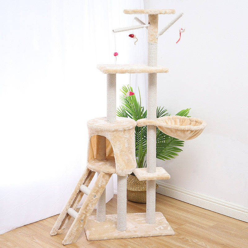 Multi-Level Cat Tree Tower – Cat Climbing House with Scratching Posts