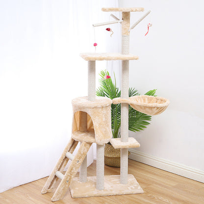 Multi-Level Cat Tree Tower – Cat Climbing House with Scratching Posts