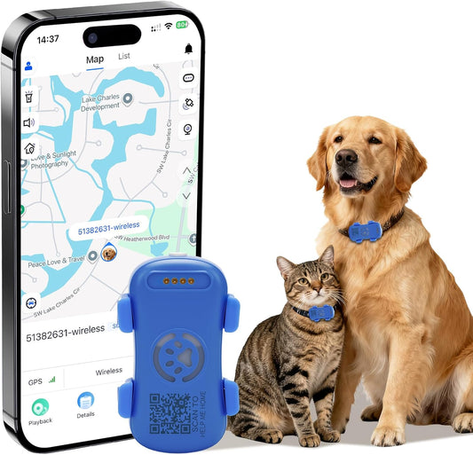 Smart Pet GPS Tracker Collar – Real-Time Tracking & Geo-Fence Alerts
