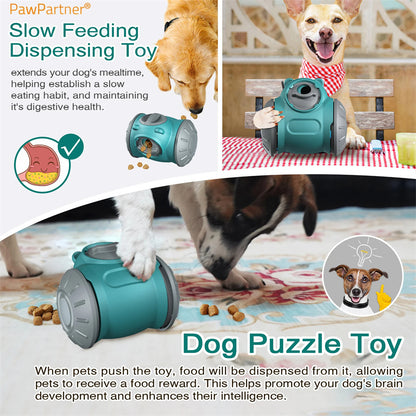 Interactive Dog & Cat Treat Dispenser Toy – IQ Puzzle Slow Feeder