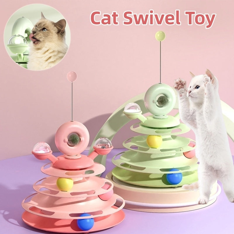 Four-Layer Turntable Cat Toy