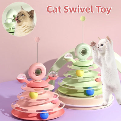 Four-Layer Turntable Cat Toy