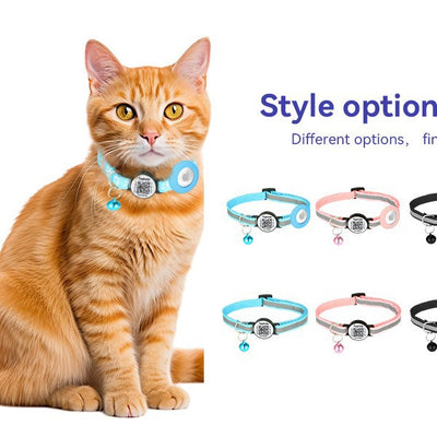 QR Code Pet Collar – Anti-Lost Tracking & Real-Time Positioning for Dogs & Cats
