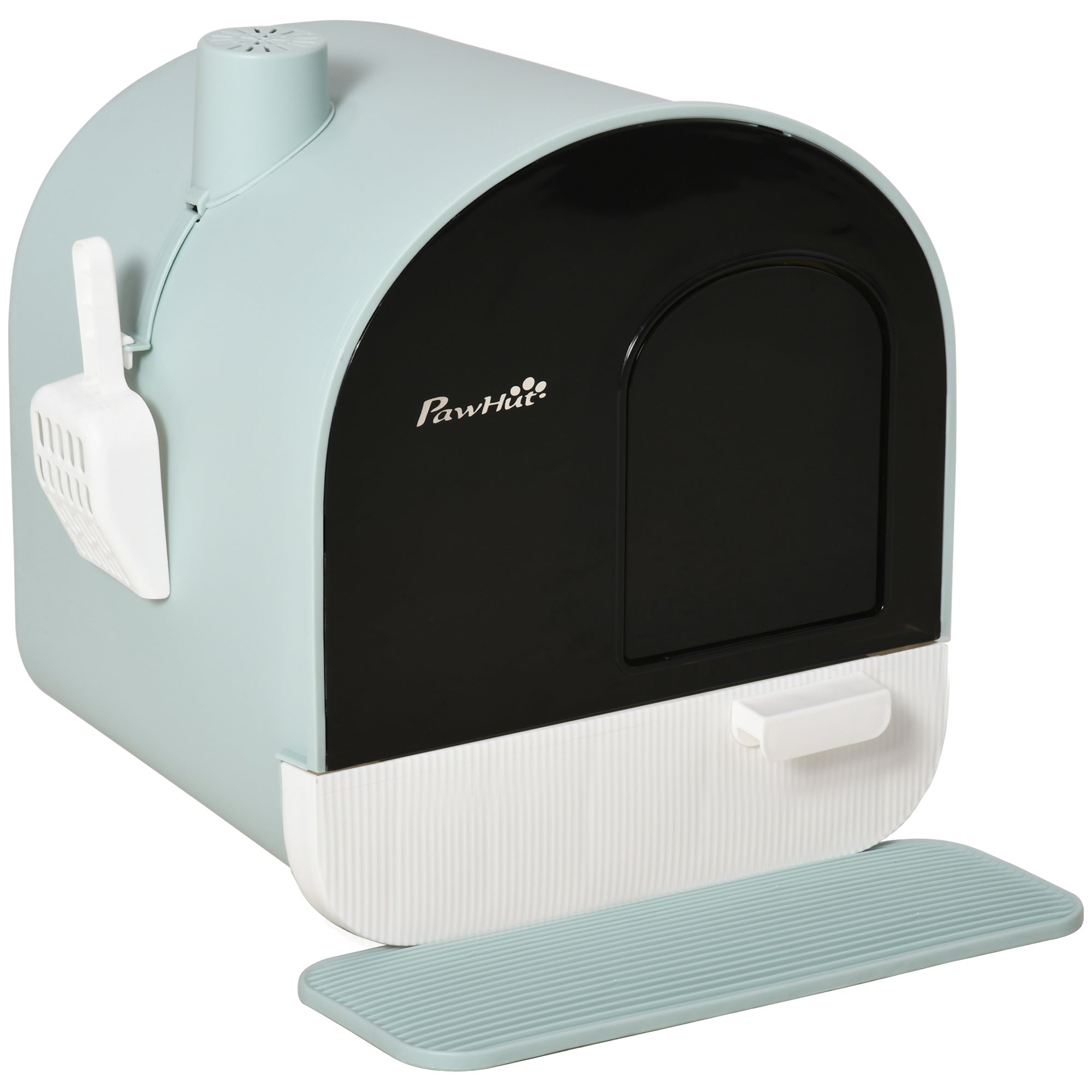PawHut Covered Cat Litter Box with Lid