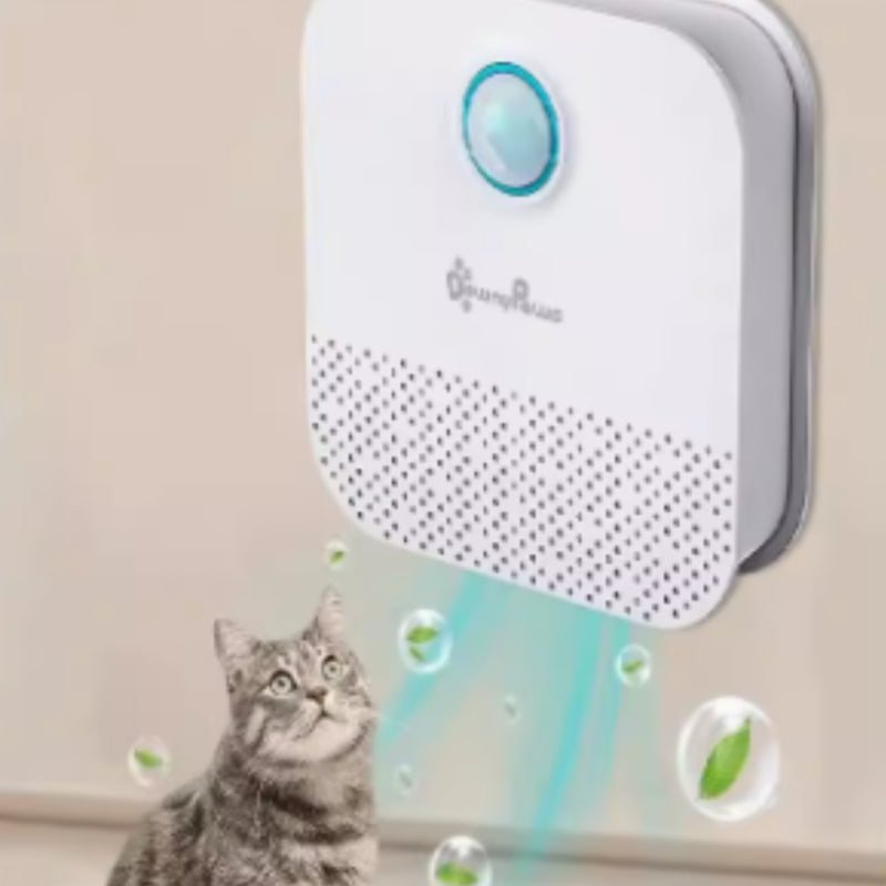 DownyPaws Smart Cat Litter Box Odor Purifier – 4000mAh Rechargeable Deodorizer