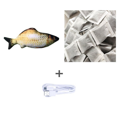 Without Catnip Electric Jumping Fish Toy – Realistic Simulation for Cats