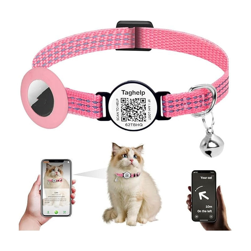 QR Code Pet Collar – Anti-Lost Tracking & Real-Time Positioning for Dogs & Cats