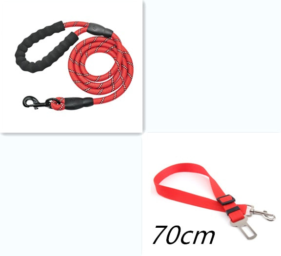 Strong Reflective Dog Leash Rope for Walking & Training – Nylon Pet Lead for All Sizes