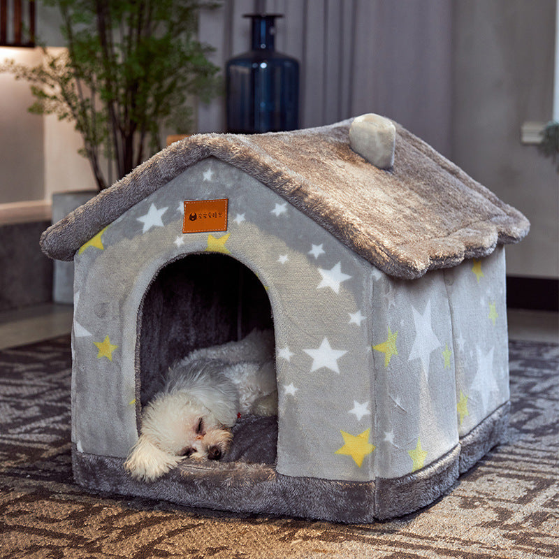 Self-Warming Plush Pet Bed