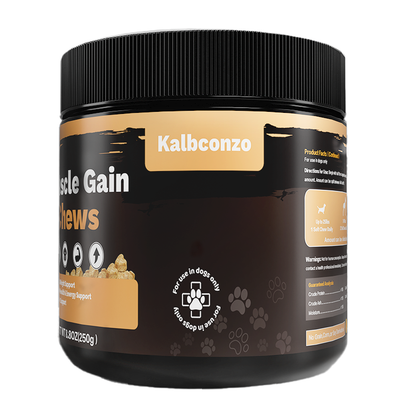 Muscle Gain Chews for Dogs – High Protein Soft Chew Muscle Builder Supplement