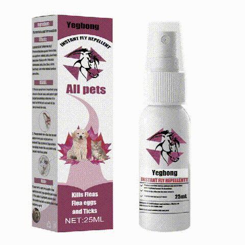 Yegebang Pet Care: Deworming, Flea & Tick Removal, and Itching Relief Spray for Cats & Dogs