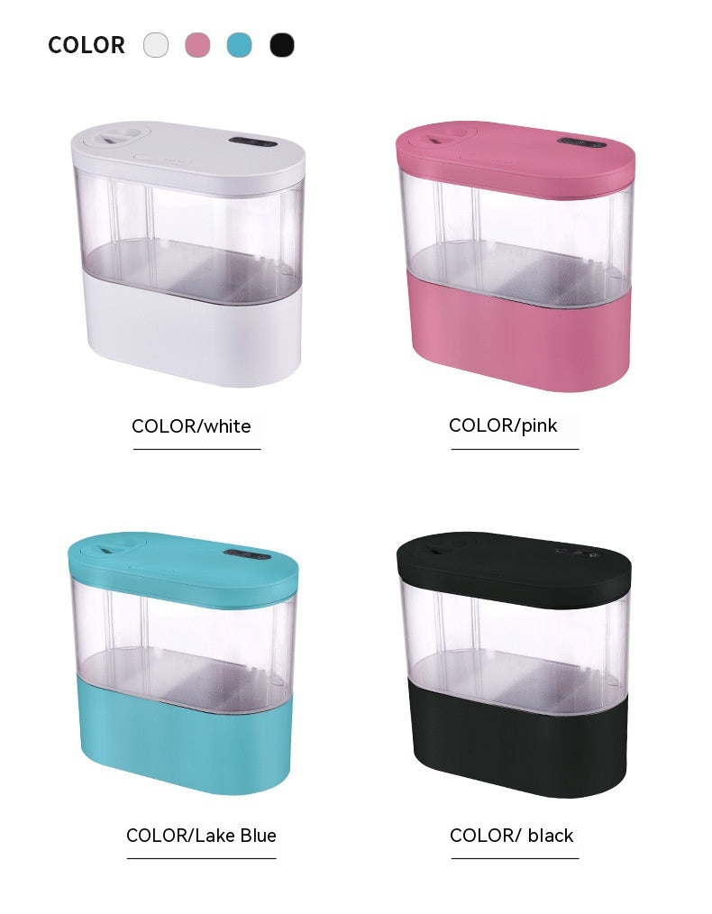 Mini Desktop Aquarium – Self-Circulating Fish Tank with LED Light