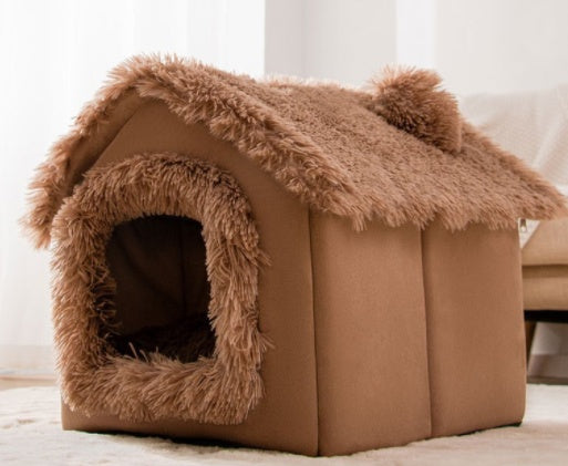 Self-Warming Plush Pet Bed
