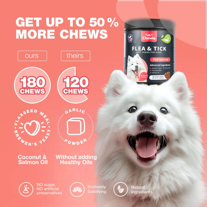 Flea & Tick Chews for Dogs – Natural Prevention & Immune Support Soft Chews