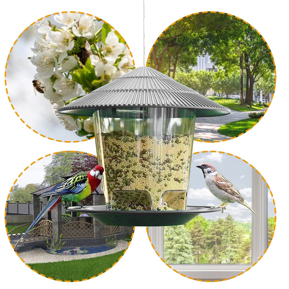 Outdoor Garden Hanging Metal Bird Feeder – Durable Weatherproof Wild Bird Food Station