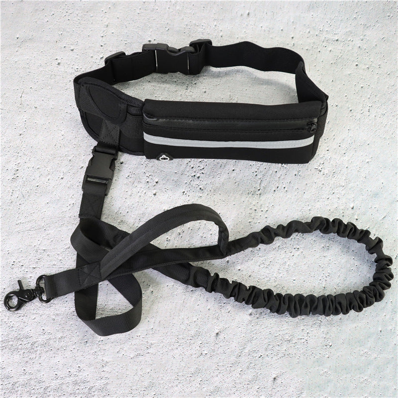 Hands-Free Dog Leash with Bungee – Running Waist Belt for Large Dogs