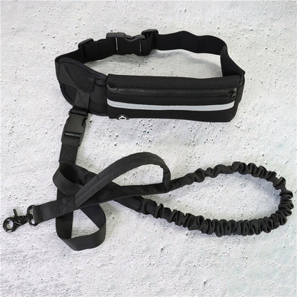 Hands-Free Dog Leash with Bungee – Running Waist Belt for Large Dogs