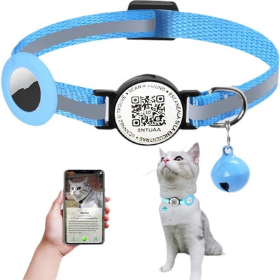 QR Code Pet Collar – Anti-Lost Tracking & Real-Time Positioning for Dogs & Cats