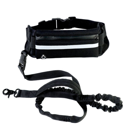 Hands-Free Dog Leash with Bungee – Running Waist Belt for Large Dogs