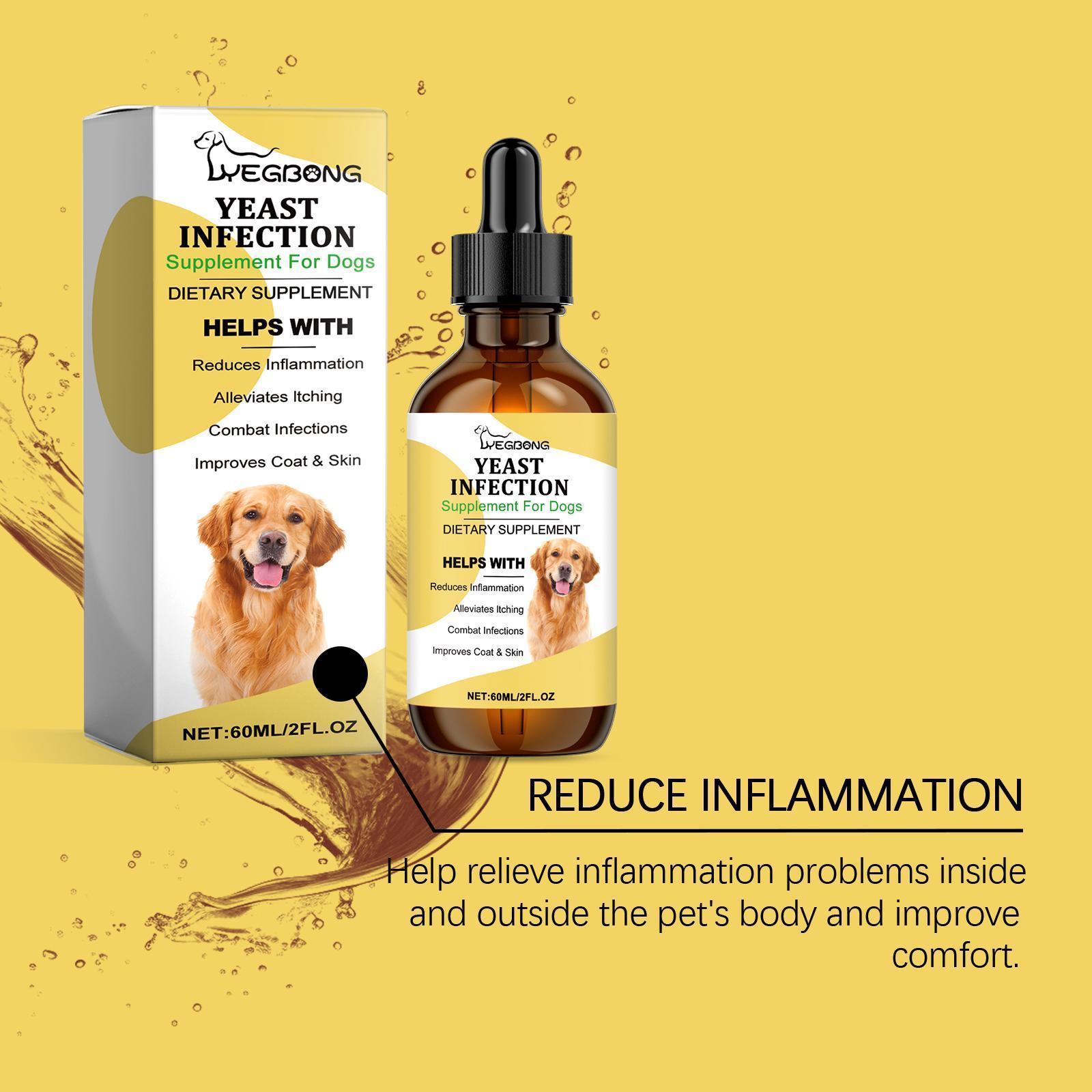 Yebang Pet Skin Care Supplement – Herbal Yeast Formula to Relieve Itching & Support Healthy Coat