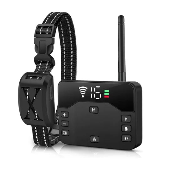 Wireless Electric Dog Fence & Training Collar – Waterproof Remote Boundary System