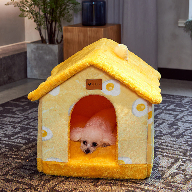 Self-Warming Plush Pet Bed