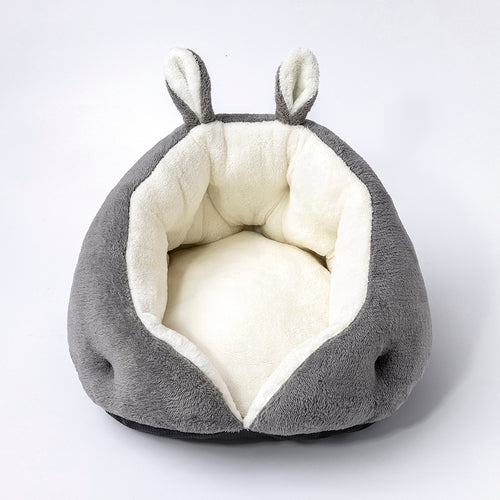 Bunny Ear Design Pet Bed – Soft Plush Dog & Cat Bed | Cozy Faux Fur Nest | Cute Bunny Ear Shape | Free Shipping