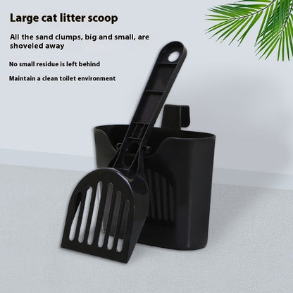 Cat Litter Scoop with Holder – Large Mesh Scoop with Long Handle