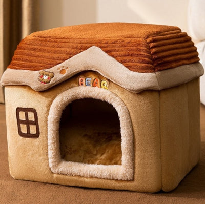 Self-Warming Plush Pet Bed