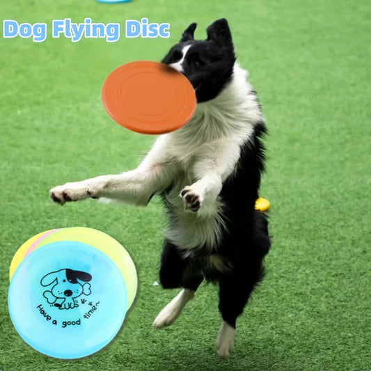 Silicone Dog Flying Disc Toy – Durable Interactive Frisbee