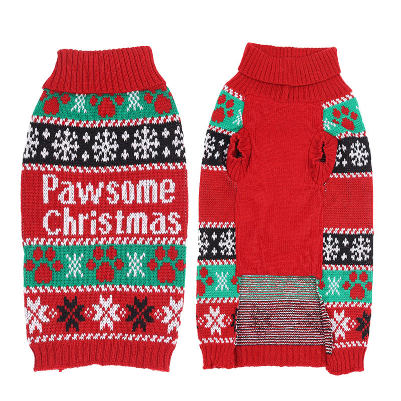 Cartoon Pet Sweater – Winter Jacket for Small Dogs & Cats