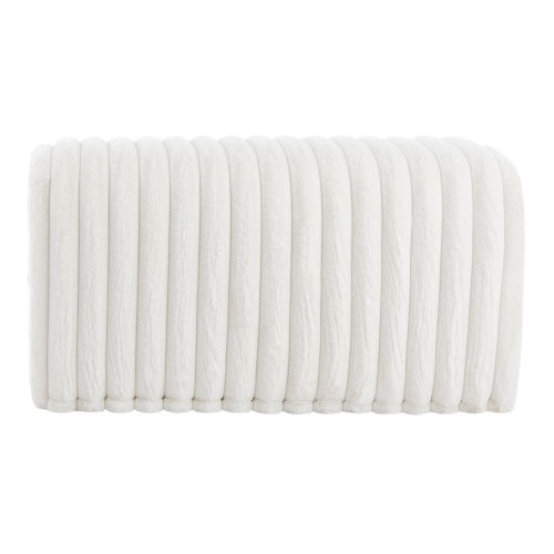 Corduroy Ottoman Storage Bench with Cat Hideaway