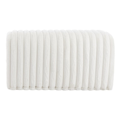 Corduroy Ottoman Storage Bench with Cat Hideaway